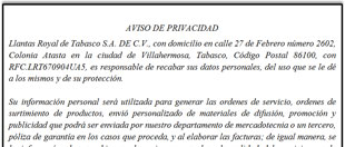 Aviso de Privacidad